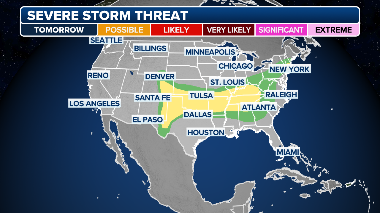 The Daily Weather Update from FOX Weather Storms could impact July 4th