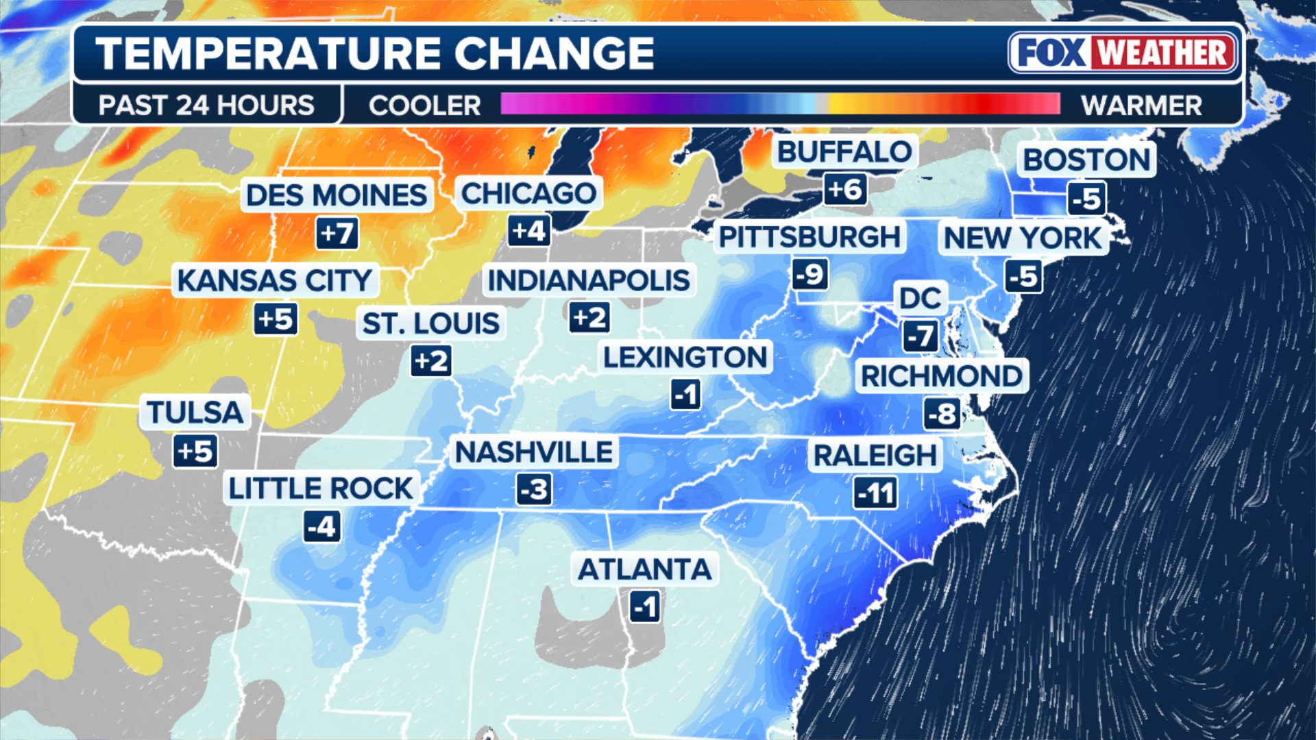 Millions brace for dramatic temperature drop as cold front sweeps ...